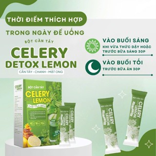 Trà detox cần tây chanh mật ong , giảm cân, đạp da, giảm mỡ cấp tốc, cung cấp vitamin c và tăng cường sức đề kháng