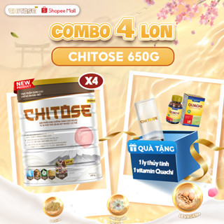 [MUA 4 TẶNG 2] Sữa dinh dưỡng Chitose, Sữa dành cho người cao tuổi hỗ trợ cải thiện xương khớp, ổn định huyết áp