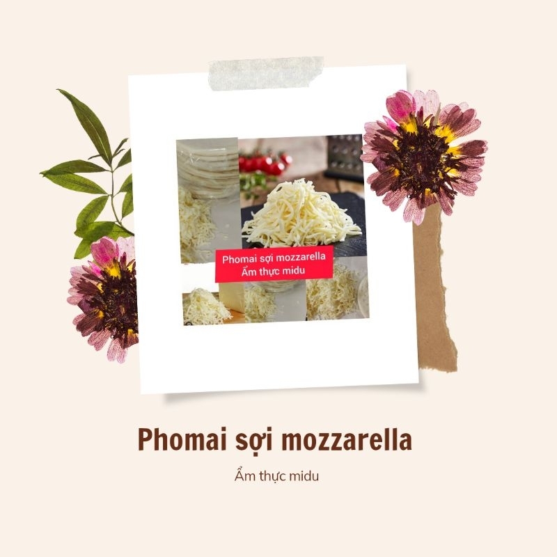 Phomai Mozzarella 100g bào sợi nhập khẩu Úc