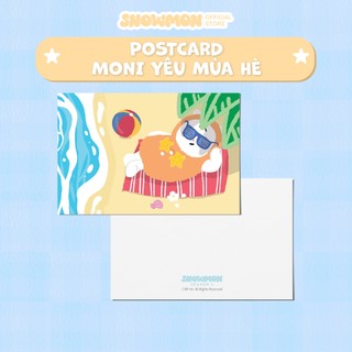 Bưu thiếd SNOW MON Moni yêu mùa hè trang trí dễ thương