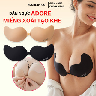 Miếng Dán Nâng Ngực Tạo Khe, Áo Dán Ngực Cài Trước Adore Hình Quả Xoài Siêu Dính Không Gây Kích Ứng Unicare By GG