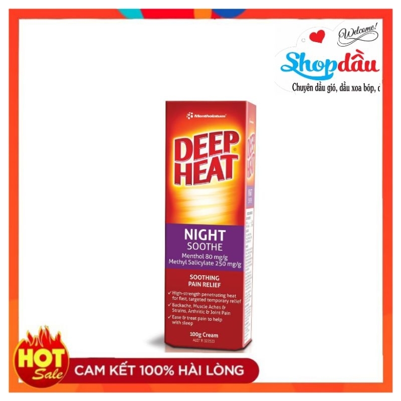 Dầu Xoa Bóp Deep Heat Night Relief [Chính Hãng]