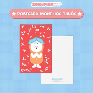 Bưu thiếp SNOW MON Moni muốn học thuộc lòng trang trí dễ thương