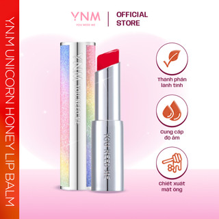 [Bán Chạy_Tặng kèm sticker] Son Dưỡng Môi Mật Ong Có Màu YNM Unicorn Honey Lip Balm Giảm Khô, Mờ Thâm 3g - Màu Táo Đỏ