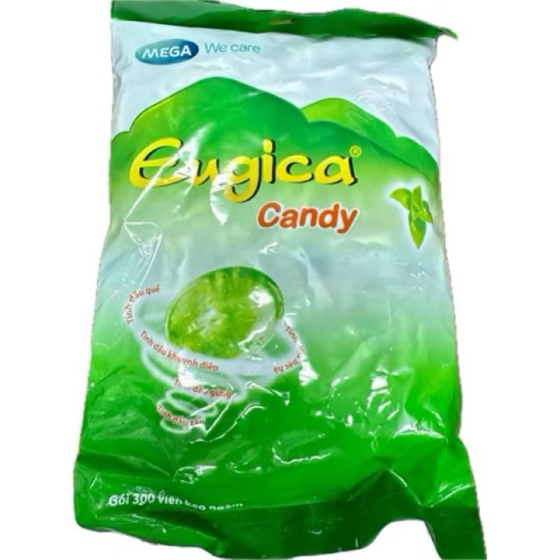 Kẹo Eugica Bịch Chiết Xuất Thảo Dược The Mát🧊Bịch 300 Viên