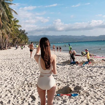 (Đủ size QCCC Đen, trắng) Bikini áo tắm đồ bơi liền đen một mảnh che bụng phối ren eo ngực cực sang (Có video) -2523 | BigBuy360 - bigbuy360.vn