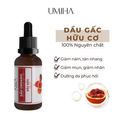 Dầu Gấc Nguyên Chất Umiha 30ml Giúp Dưỡng Trắng Và Cấp Ẩm Cho Da Hiệu Quả
