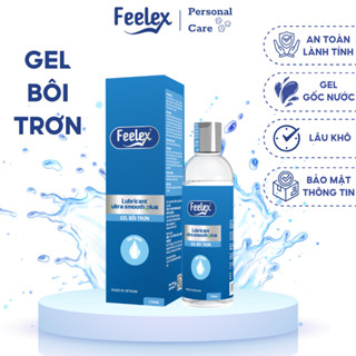 Gel bôi trơn Feelex Lubricant gốc nước, siêu trơn, an toàn lành tính 250ml