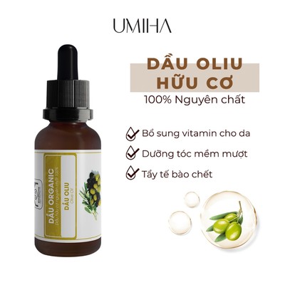 Dầu Oliu Extra UMIHA Nguyên Chất 10/30ml Dưỡng Da Và Tóc, Giảm Thâm Môi