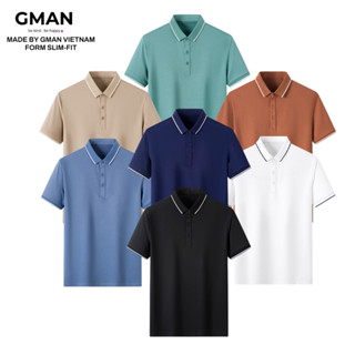 Áo thun polo nam ngắn tay kẻ viền, Áo polo nam cao cấp chất liệu poly cá sấu co giãn 4 chiều thấm hút tốt PL02