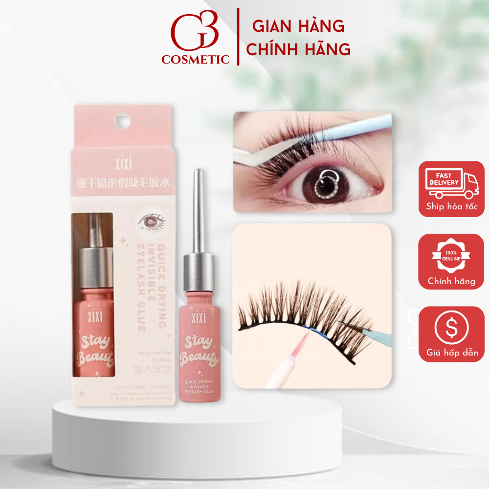 Keo gắn mi, keo dán mi giả XiXi dán giả vô hình nhanh khô không gây kích ứng bám chắc G3COSMETICS