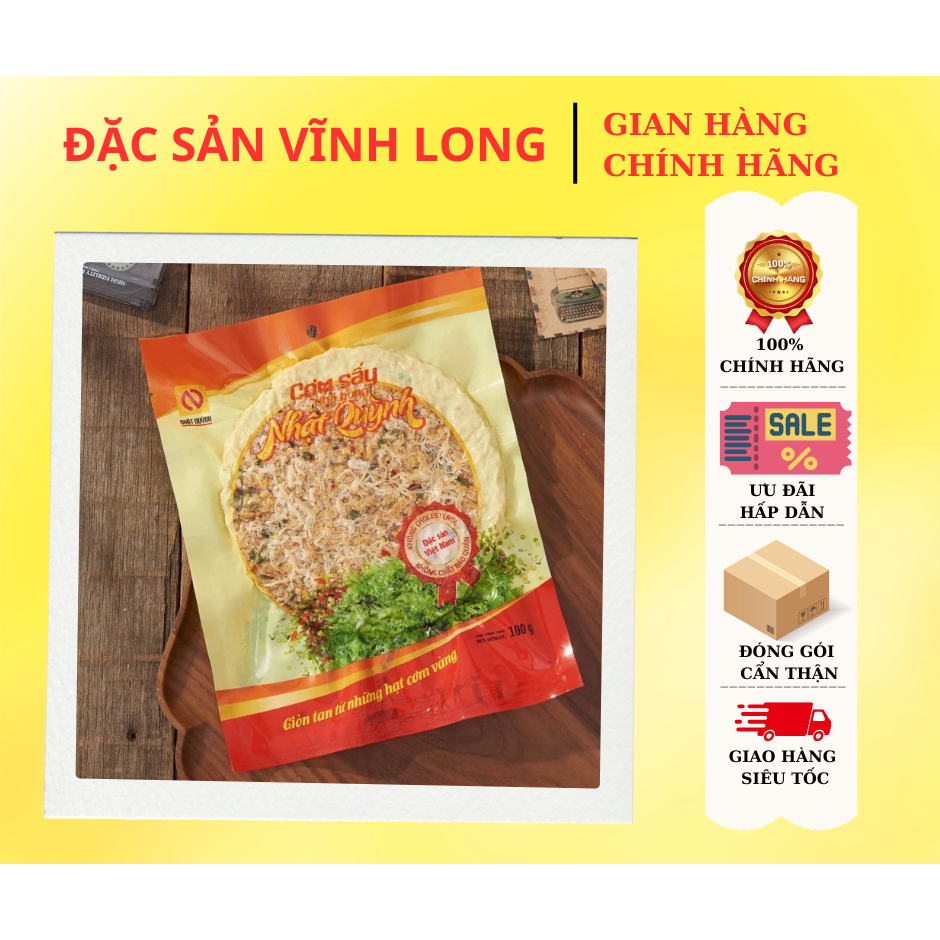 CƠM SẤY CHÀ BÔNG NHẬT QUỲNH 100G