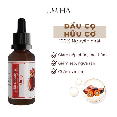 Dầu Cọ Dưỡng Da Umiha Organic Nguyên Chất 30ml Làm Giảm Nếp Nhăn,mờ Rạm, Làm Chậm Quá Trình Lão Hóa
