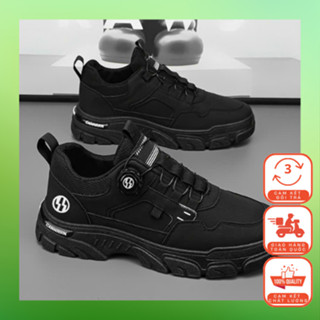 Giày Nam Sneaker Nút Vặn Mẫu Mới MB-SHOP Đế Bằng