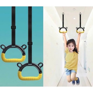  Bộ 2 Vòng Và Dây Treo Xà Gymnastic Rings Cho Trẻ Em Tăng Chiều Cao Chống Gù Lưng - Vòng Đu Xà Đơn Cho Bé Vận Động 