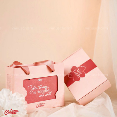 COMBO Hộp quà tặng & Túi giấy đựng quà Venus Charm Gift Box Special Edition
