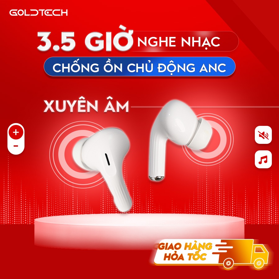 Tai nghe bluetooth không dây Hoco EW51, chống ồn ANC, đổi tên, đàm thoại, cảm ứng chạm, tăng giảm vo