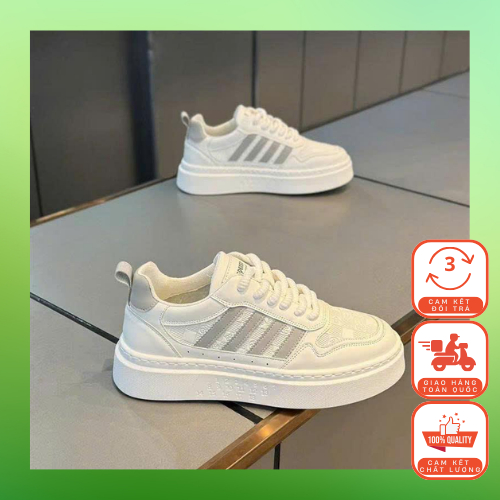 Giày Sneaker Cao Cấp Da PU Nam Đế Cao Su - Mẫu Mới