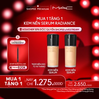 [ƯU ĐÃI LIVESTREAM] MAC - Bộ 2 món: Kem Nền Studio Radiance Serum Powered 30ml x2