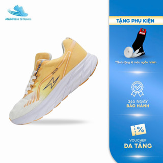 Giày thể thao chạy bộ nam nữ Goya Plus năm 2025 màu Trắng Vàng V1 - Siêu nhẹ & Êm ái