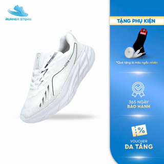 Giày thể thao chạy bộ nam nữ GOYA PLUS năm 2025 màu Full Trắng V1 - Công nghệ hạt Eva siêu nhẹ