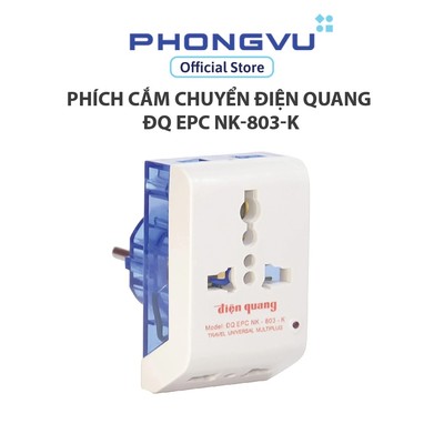 Phích cắm chuyển Điện Quang ĐQ EPC NK-803-K - Bảo hành 24 tháng