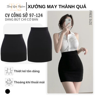  Chân Váy Công Sở Dáng Ngắn Basic Dáng Ôm Nâng Mông Tôn Dáng Đa Ứng Dụng Váy Bút Chì Mango Cao Cấp TQ Fashion 124 