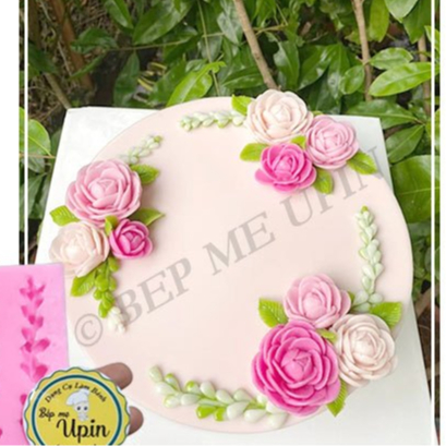 Khuôn silicon khuôn vỉ 4 sen đá chuỗi ngọc