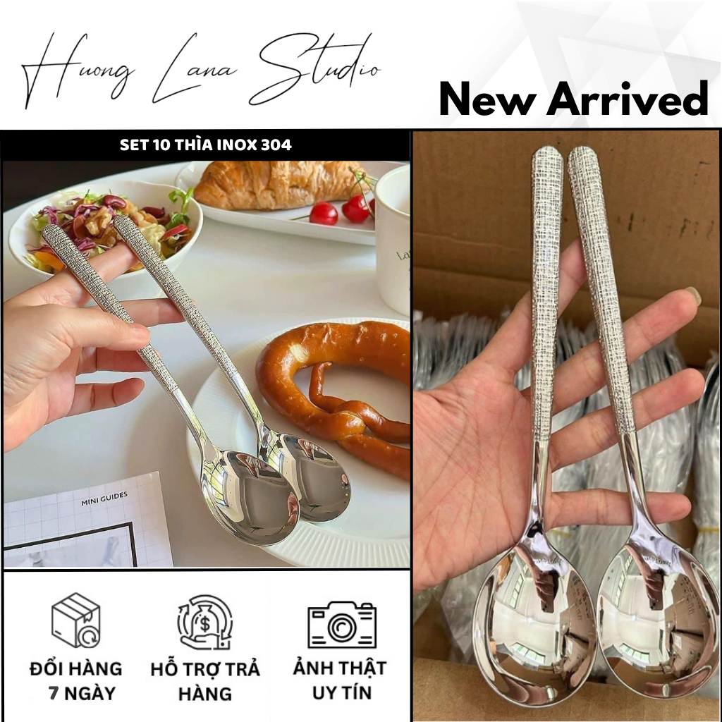 SET 10 THÌA INOX 304