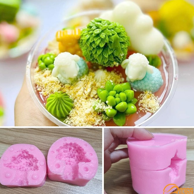 Khuôn silicon cây đa 2 mảnh