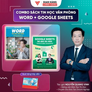 Combo 2 Sách Word - Google Sheet Ứng Dụng Văn Phòng ĐÀO TẠO TIN HỌC Tặng Kèm Video Bài Giảng