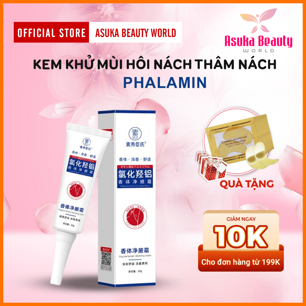Kem Khử Mùi Hôi Nách PHALAMIN - PHALAMIN Khử Hôi Nách, Ngăn Tiết Mồ Hôi, Giảm Mùi Cơ Thể, Giảm Thâm Và Làm Sáng Da