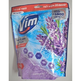 Combo 5 Vỉ Viên Tẩy Bồn Cầu VIM POWER 5 Hương Oải Hương 55G×5
