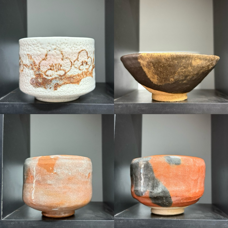 Chawan đánh matcha - chawan raku - bát đánh matcha hàng đẹp có triện Chawan hagi