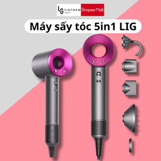 Máy Sấy Tóc 5 in 1 LIG Khô Nhanh Phong Cách Nhỏ Gọn Và Nhẹ máy sấy tóc không ồn.