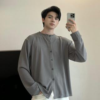 SIXHUMAN - Áo Cardigan Nam Thun Gân Dài Tay, Chất Vải Cao Cấp, Form Chuẩn HM035