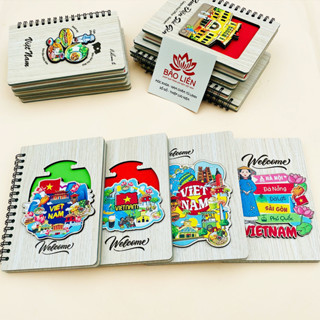  Sổ lưu niệm Việt Nam chất liệu Gỗ kích thước A6 - Vietnam Handmade Notebook 