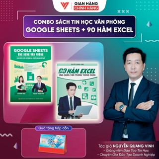Combo 2 Sách Google Sheet và Tuyển Tập 90 Hàm Excel Thông Dụng Ứng Dụng Văn Phòng ĐÀO TẠO TIN HỌC