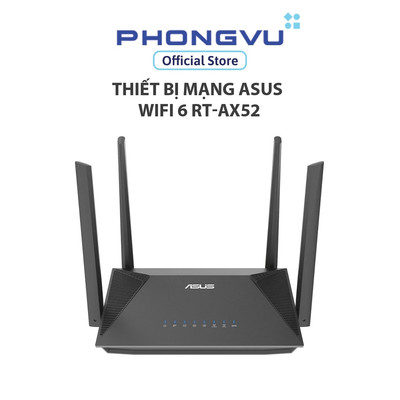 Thiết bị mạng Asus Wifi 6 RT-AX52 - Bảo hành 36 tháng