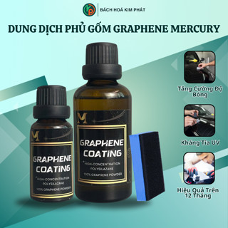 Dung dịch phủ gốm GRAPHENE MERCURY 20ml - 50ml tăng độ bóng, chống thấm nước - Bách Hóa Kim Phát