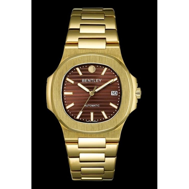 [Chính Hãng 100%] Đồng Hồ Nam Bentley BL2340 (2340) Máy Cơ (Automatic) Kính Sapphiare Mặt Viền Trơn 