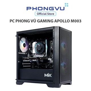   Full new  PC Gaming Phong Vũ Apollo M003  i5-12400F RTX 3060 1x16GB 512GB SSD Free DOS  - Bảo hành 36 tháng 