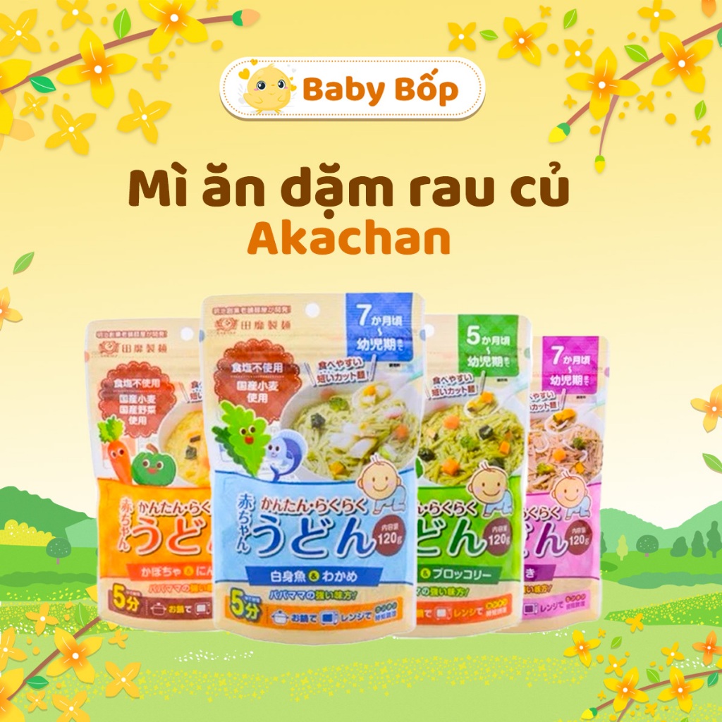 MÌ SOMEN,UDON RAU CỦ TÁCH MUỐI AKACHAN ĐỦ VỊ