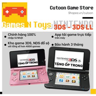 Máy chơi game cầm tay 3DS - 2DS - 3DS LL/XL đủ màu [Free game][Bảo hành 3 tháng][Tặng ốp trong]