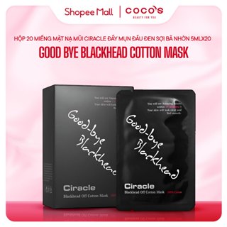[Hộp] Mặt Nạ Mũi Đẩy Mụn Đầu Đen Sợi Bã Nhờn Ciracle Good bye Blackhead Cotton Mask (5ml x 20 miếng)