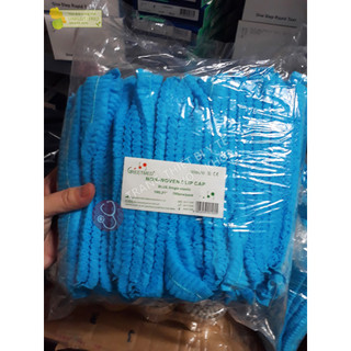 Nón giấy y tế, nón trùm tóc (nón con sâu) - bịch 100 cái