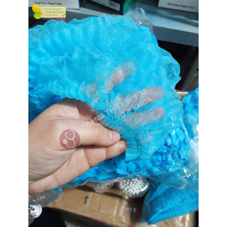 Nón giấy y tế, nón trùm tóc (nón con sâu) - bịch 100 cái