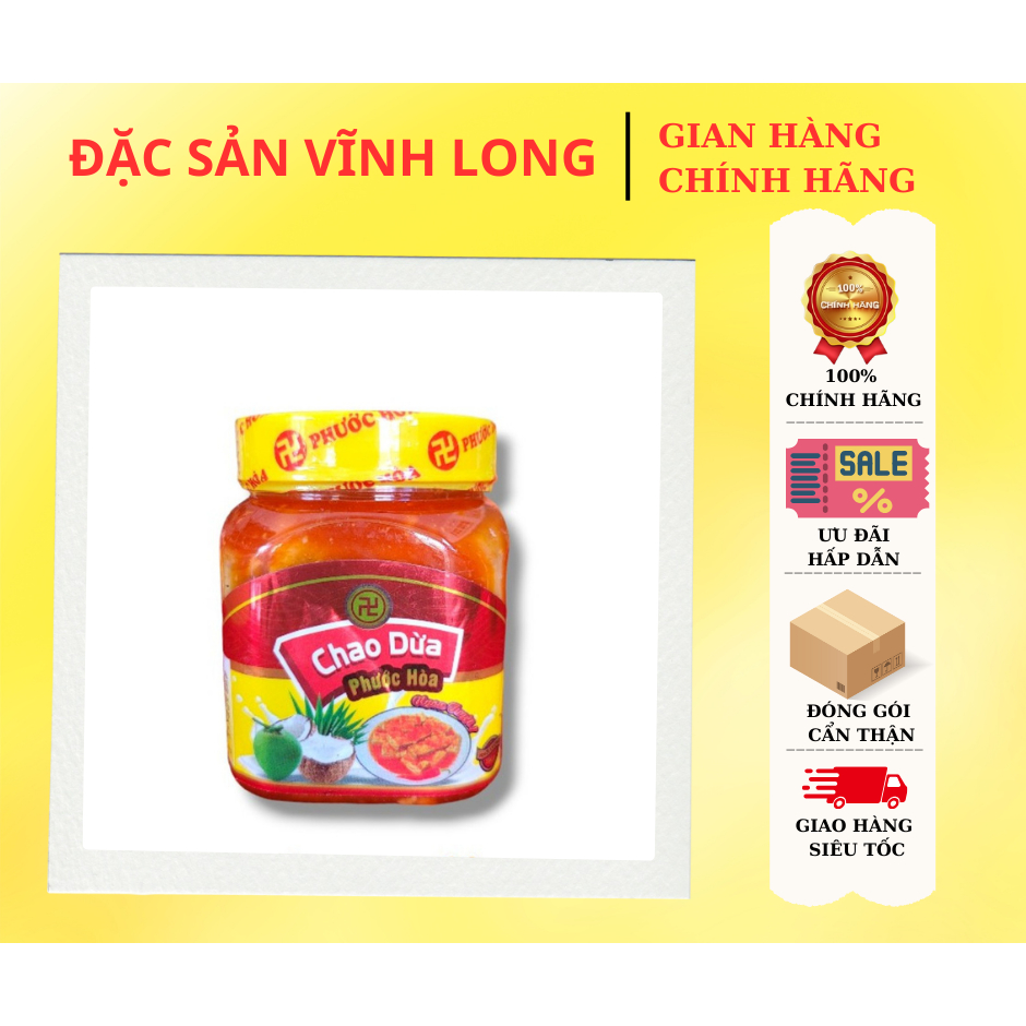 Chao dừa Phước Hòa 190g