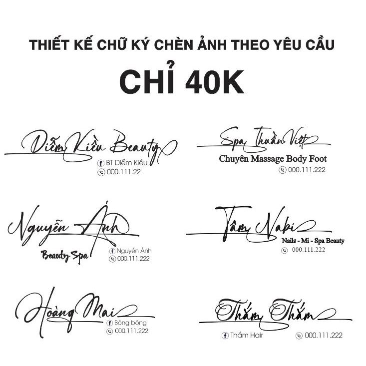 Thiết kế chữ ký chèn ảnh, cắt chữ alu gương vàng, gương bạc, gương đen dán tường