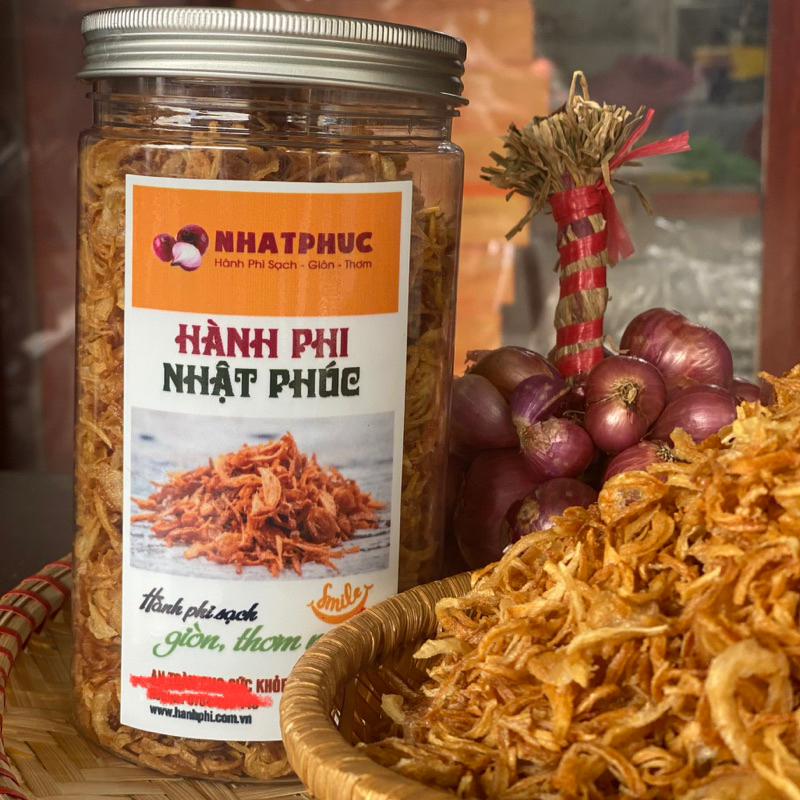 Hành Phi Sạch NHẬT PHÚC - Thơm, Giòn, Nguyên Chất 100%( Hũ 300g)
